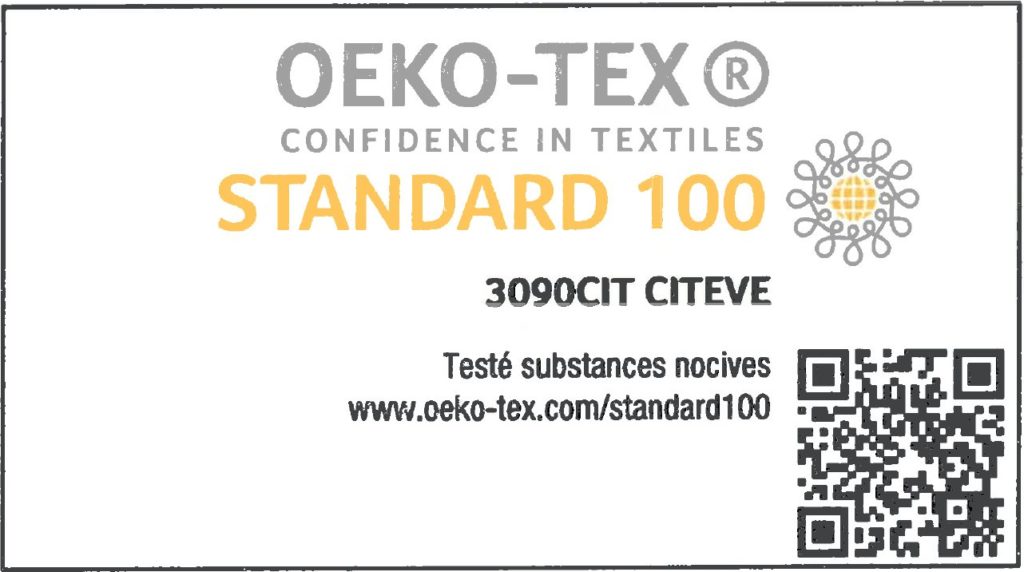 Certification Oeko-Tex® Standard 100