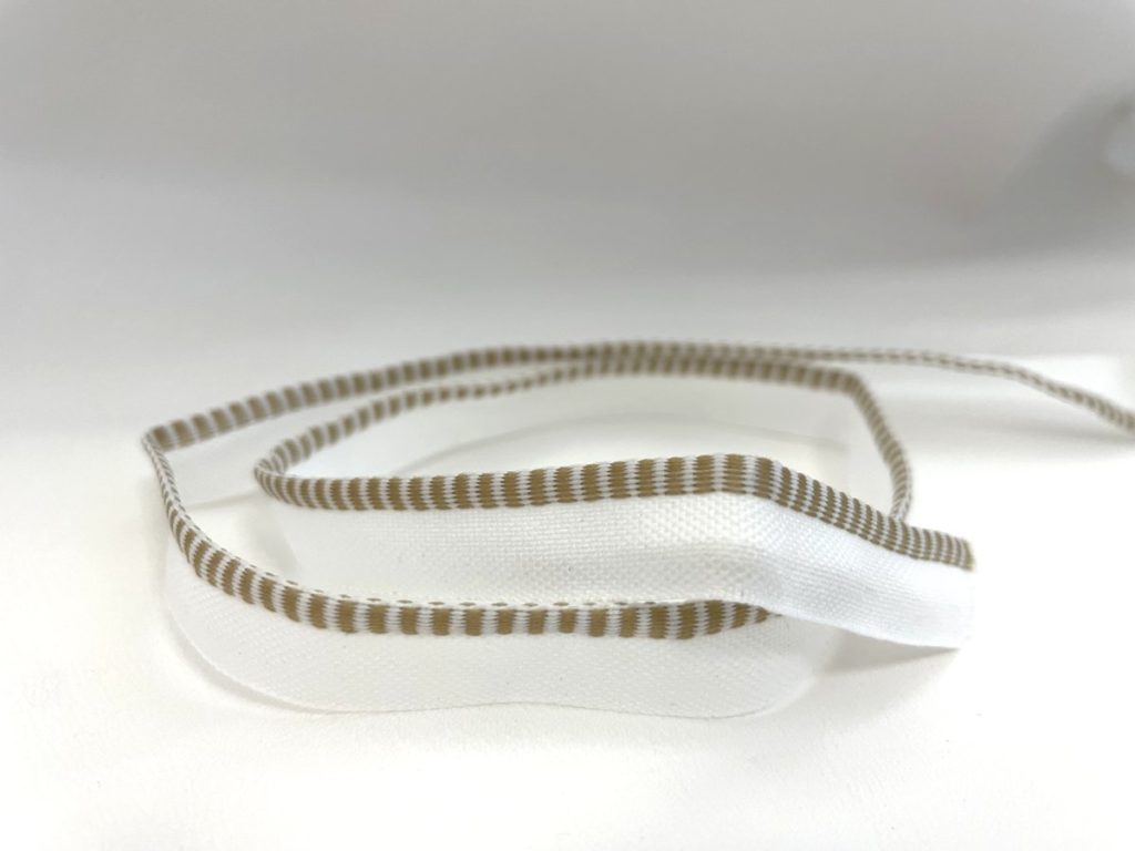 Passepoil blanc et beige - RRM1372