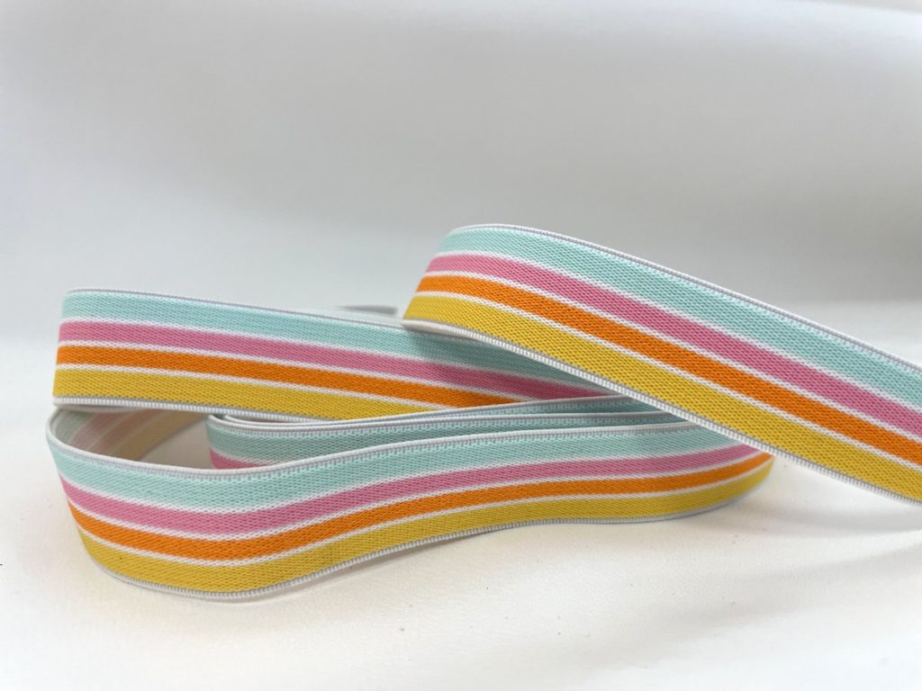 Fancy multicolored elastic ribbon  REM2453