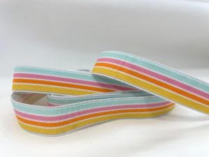 Elastic fancy multicolored ribbon REM2453