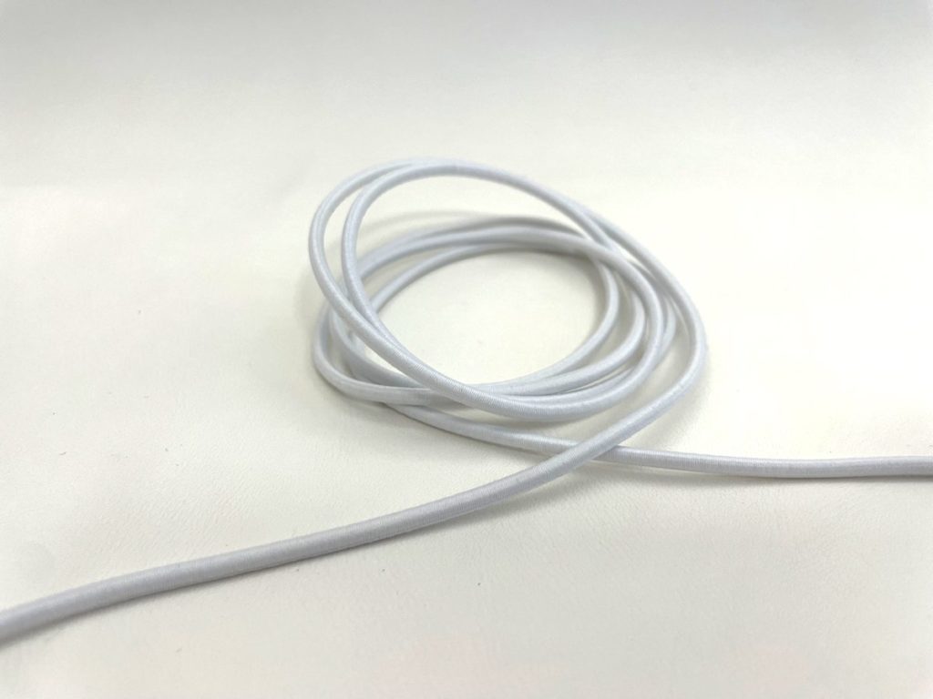White elastic cord