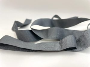 Grey grosgrain ribbon RRM2611