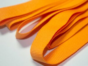 Orange grosgrain ribbon
