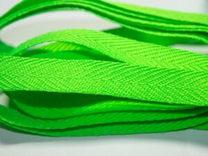 Green twill ribbon
