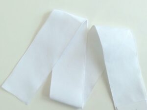 Ruban grosgrain polyester blanc RRM1126/50