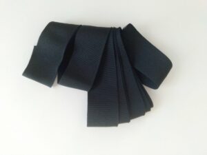 Black grosgrain ribbon 1240/35