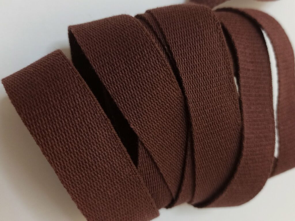 Sangle en coton couleur acajou