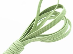 Tresse élastique verte en polyester