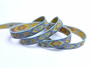 Steifes Jacquardband mit Motiven - MJR2817