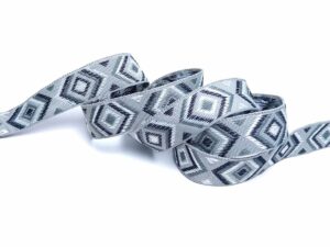 Steifes Jacquardband mit Motiven - MJR2820